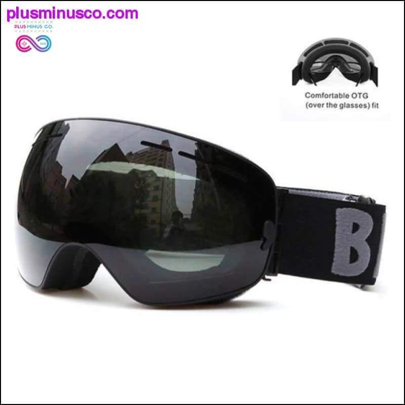 نظارات تزلج شتوية مزدوجة الطبقات للحماية من الأشعة فوق البنفسجية في الهواء الطلق - plusminusco.com