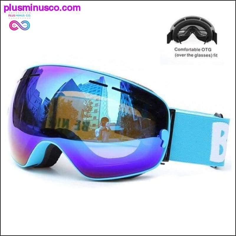 نظارات تزلج شتوية مزدوجة الطبقات للحماية من الأشعة فوق البنفسجية في الهواء الطلق - plusminusco.com