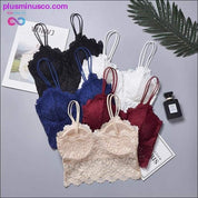 Wireless Lace Push Up Bra Top Women Plus Size Bralette - plusminusco.com