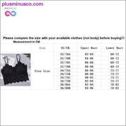 Drahtloser Spitzen-Push-up-BH für Damen, Plus-Size-Bralette – plusminusco.com