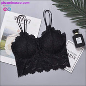 Wireless Lace Push Up Bra Top Women Plus Size Bralette - plusminusco.com