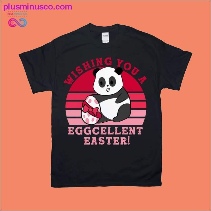 Wishing you a Eggcellent Easter | Panda | Retro Sunset - plusminusco.com