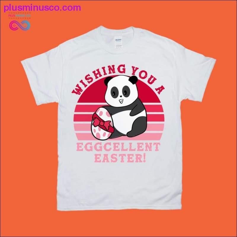 Wishing you a Eggcellent Easter | Panda | Retro Sunset - plusminusco.com