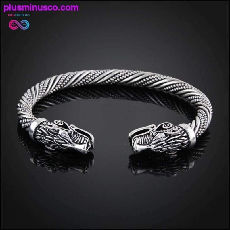 Wolf Head Armband Indiska smycken Modeaccessoarer Viking - plusminusco.com
