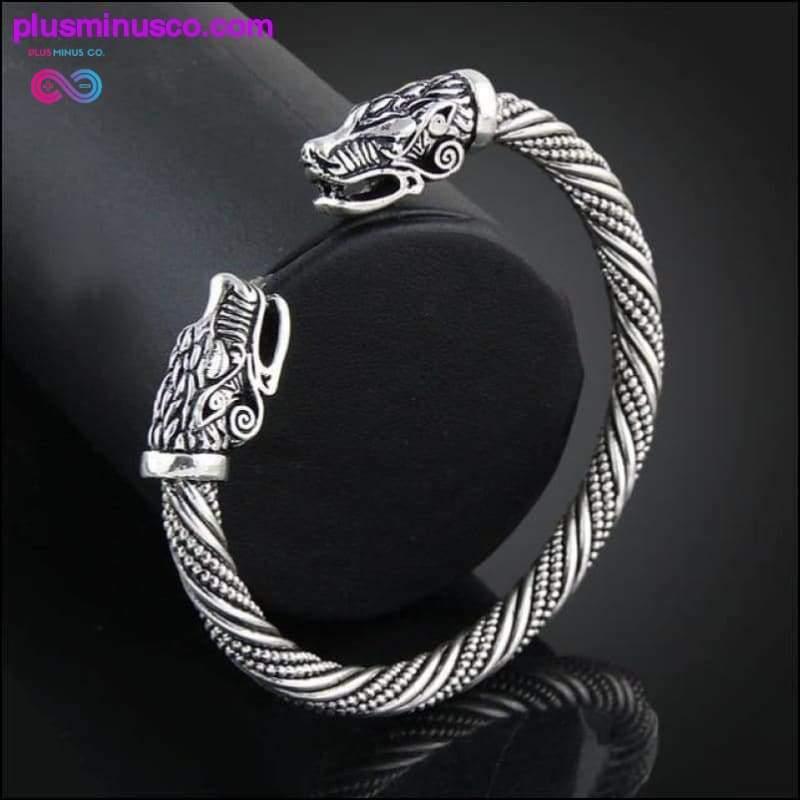 Gelang Kepala Serigala Perhiasan India Aksesoris Fashion Viking - plusminusco.com