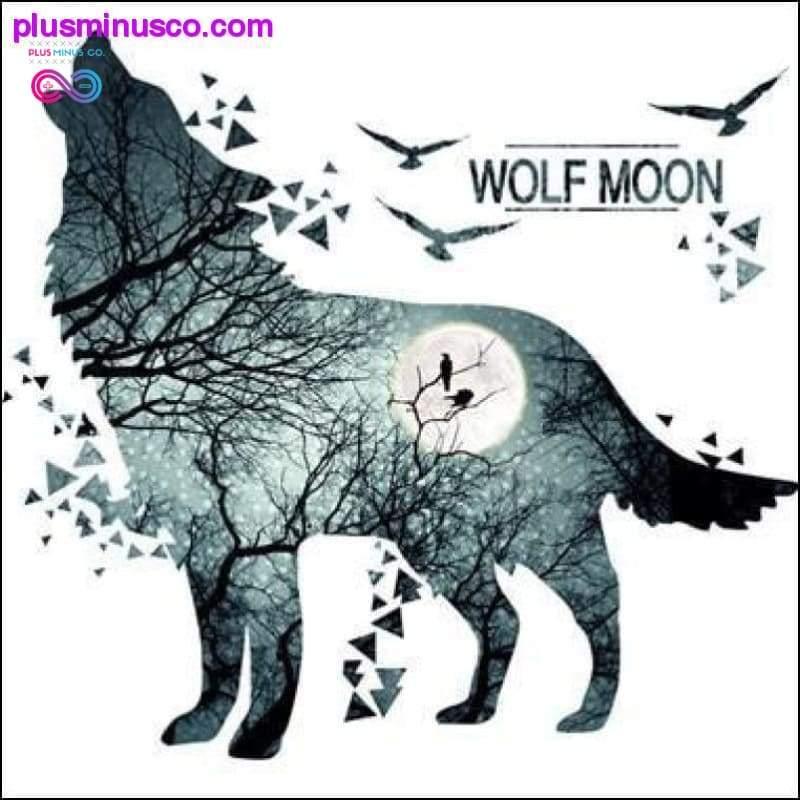 Wolf muurstickers vinyl DIY natuur dier muurschildering sticker voor - plusminusco.com