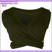 Women Casual Sleeveless Tank Tops Bandage Vest Crop Tops - plusminusco.com