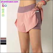 Ženske kratke hlače za trčanje s duplim džepovima za teretanu - plusminusco.com