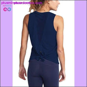 Chemise de sport pour femmes Débardeur de yoga d'été Sport en maille à séchage rapide - plusminusco.com