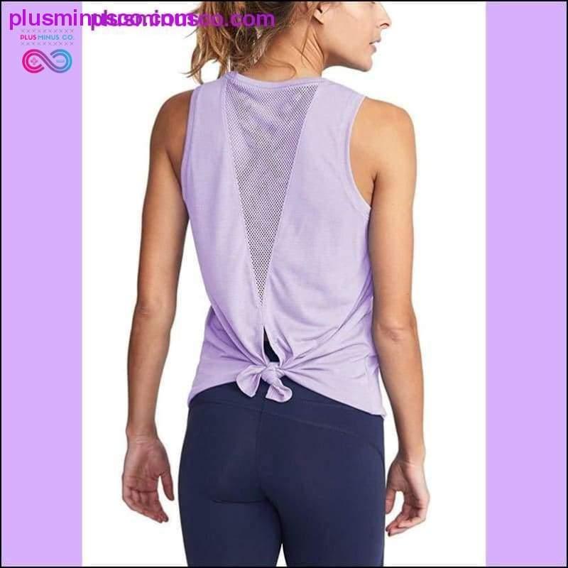 Women Gym Shirt Summer Yoga Tank Top Quick Dry Mesh Sport - plusminusco.com