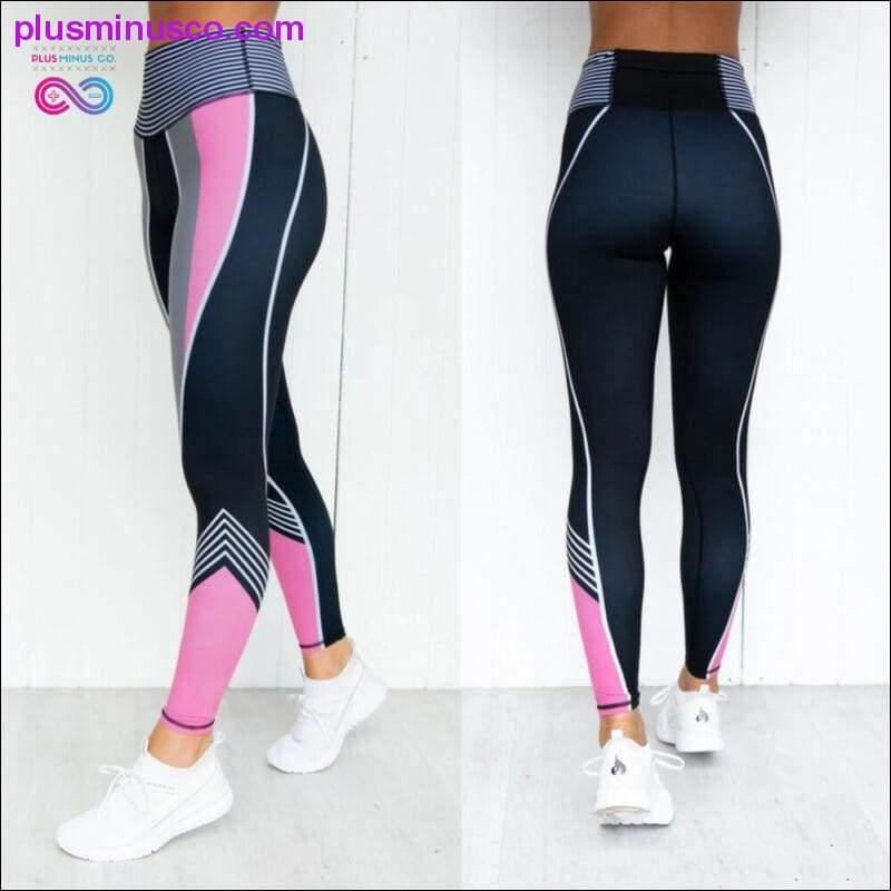 Kadın Yüksek Bel Fitness Egzersiz Pantolon Zarif Bayanlar - plusminusco.com