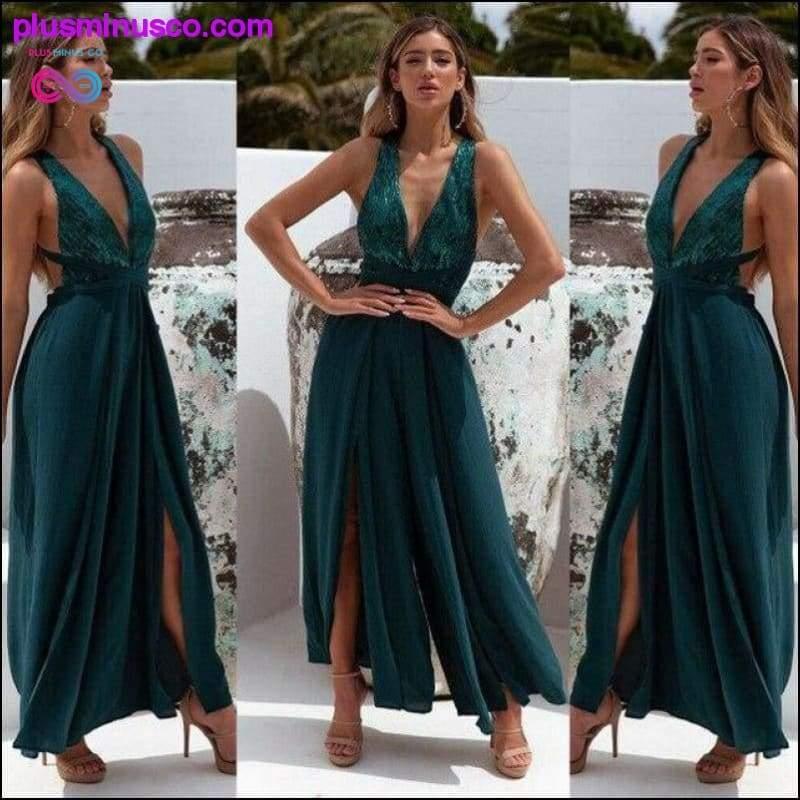 Women Ladies Clubwear Summer Playsuit Jumpsuit Romper Long - plusminusco.com