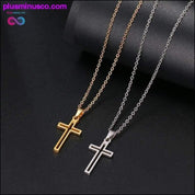 Dámské náboženské šperky s malým křížem z nerezové oceli - plusminusco.com