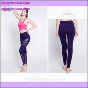 Pantaloni da yoga/bodybuilding patchwork in rete da donna Taglia XS-XL - plusminusco.com