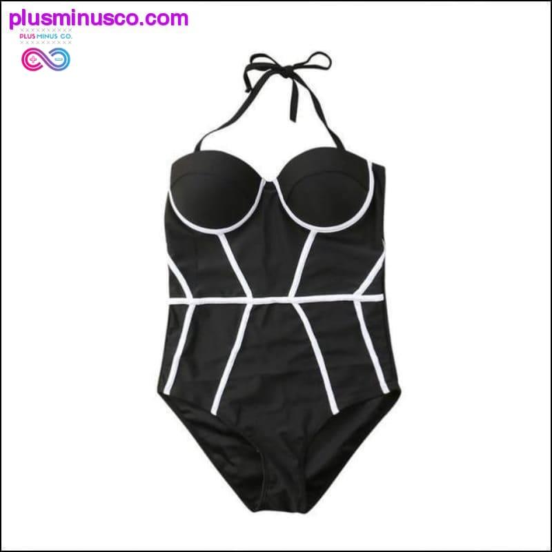 Einteiliger sexy Badeanzug für Damen in Übergröße – plusminusco.com