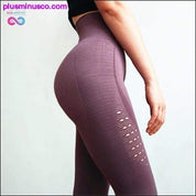 Women Red Padded Sports Bra Seamless Yoga Set Padded Sports - plusminusco.com