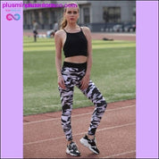 Женские брюки для бега, спортивные леггинсы для йоги - plusminusco.com