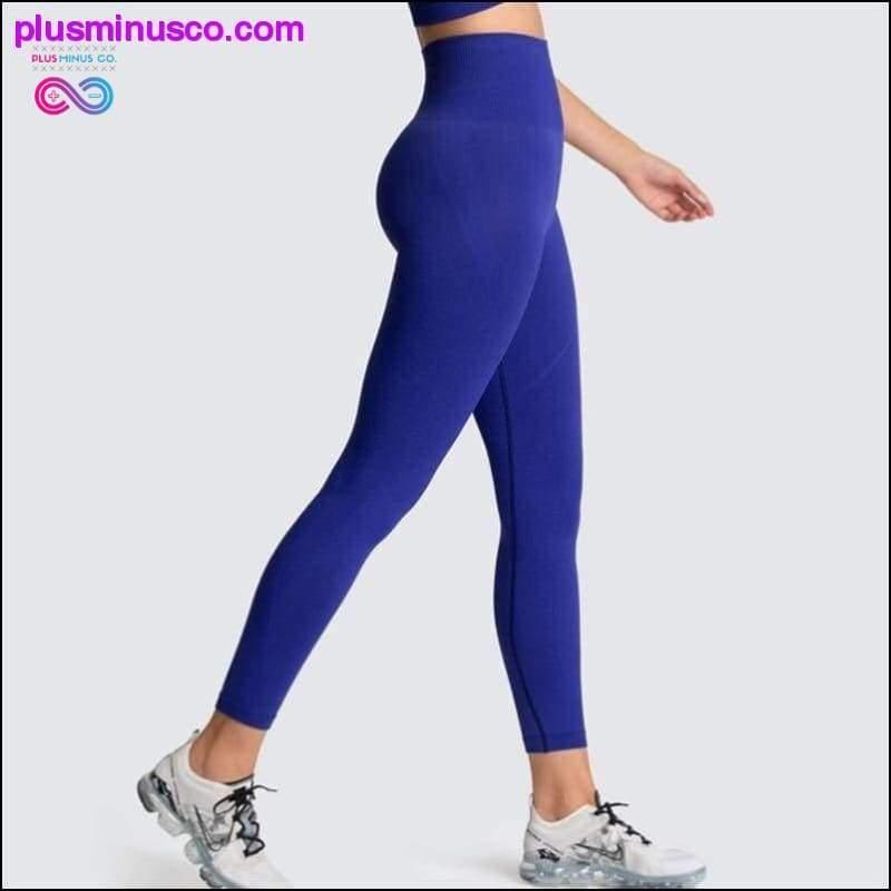 Moteriški didelio dydžio „Push Up“ sportiniai bėgimo ir fitneso antblauzdžiai – plusminusco.com