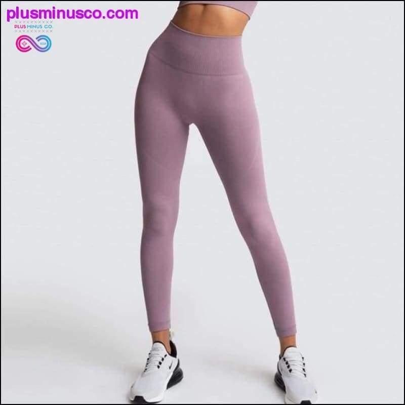 Damskie legginsy sportowe do biegania i fitnessu w dużych rozmiarach, push up – plusminusco.com