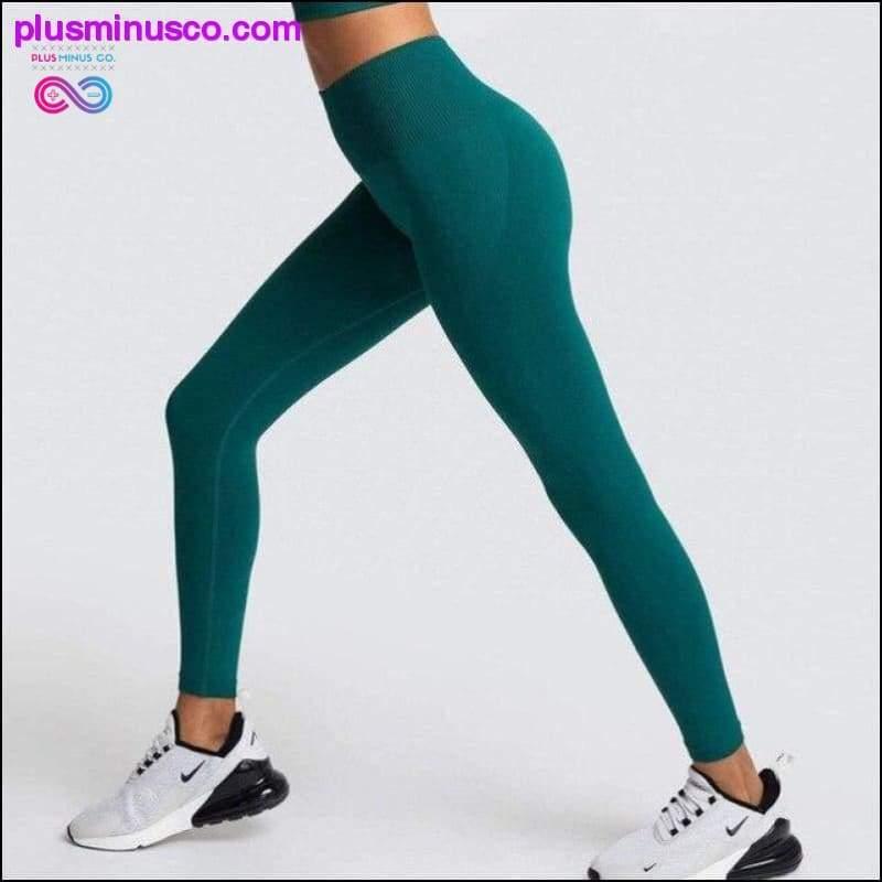 Dame Plus Size Push Up Sport Løping Fitness Leggings - plusminusco.com