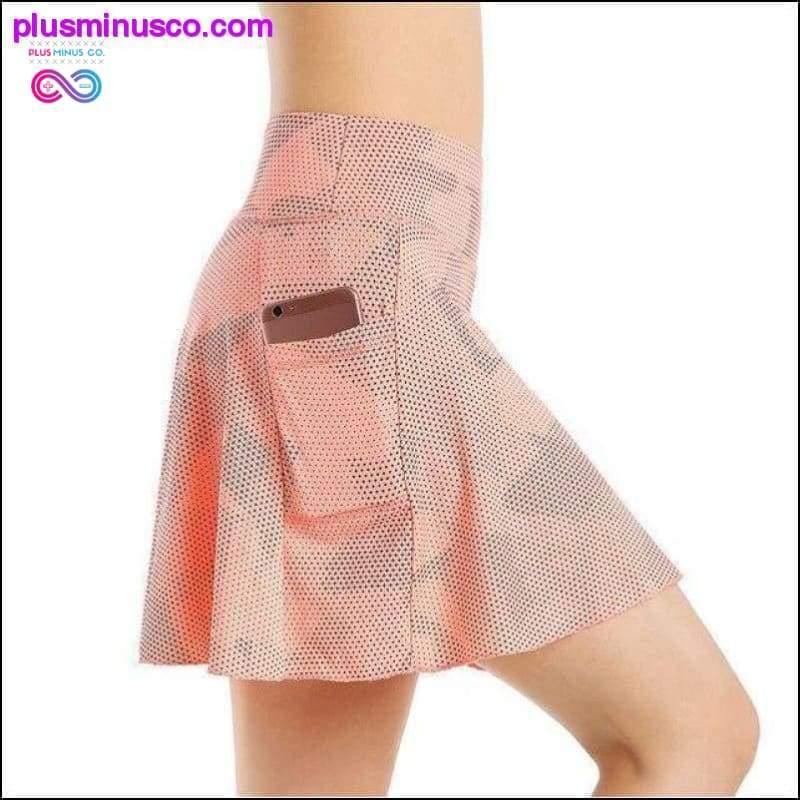Falda pantalón de tenis deportiva con bolsillo para mujer - Running Tennis Golf - plusminusco.com