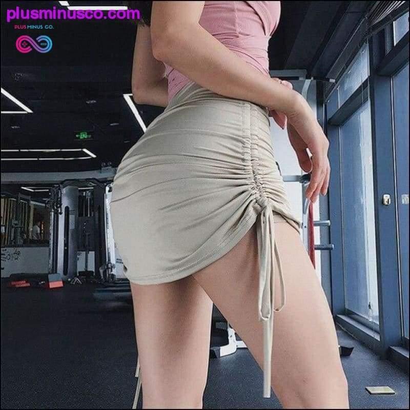 Γυναικεία κοντή ψηλόμεση αθλητική φούστα Push up Fitness στο - plusminusco.com