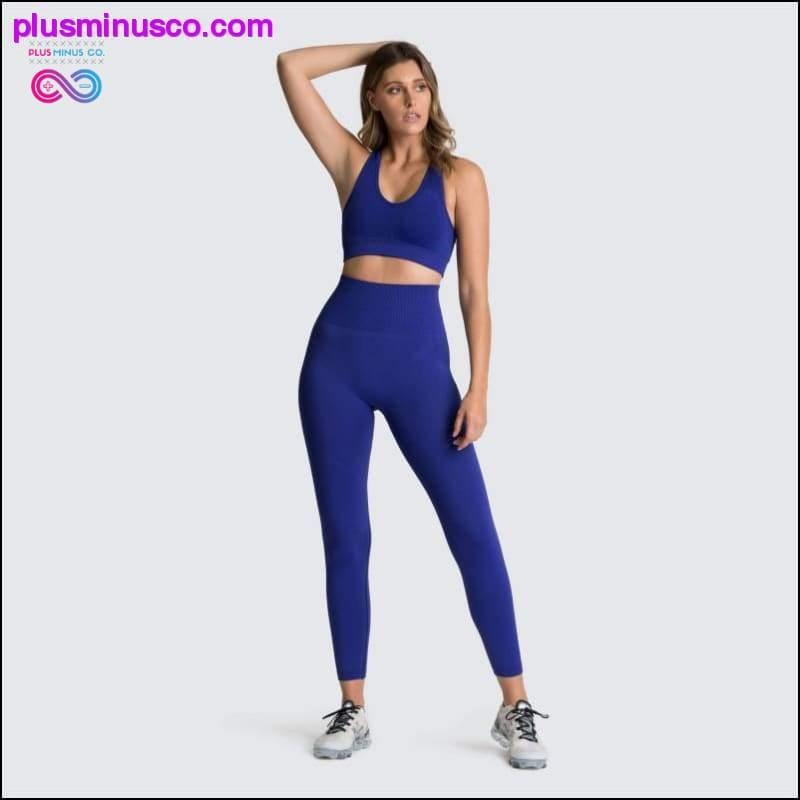 Sieviešu bezšuvju jogas uzvalks sporta apģērbs fitnesa sportam — plusminusco.com