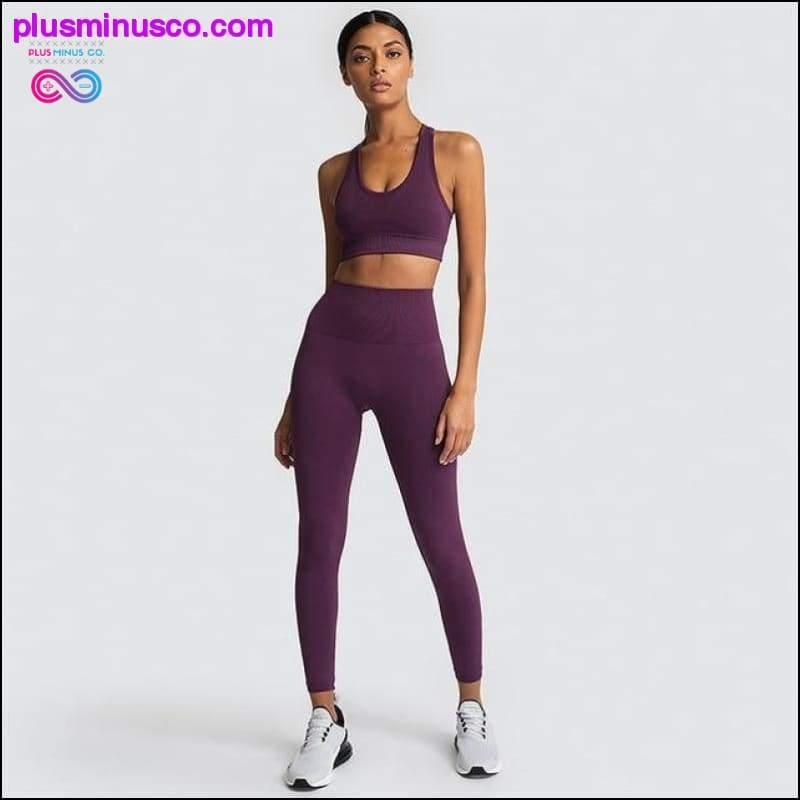 Γυναικείο κοστούμι γιόγκα χωρίς ραφή Sportswear Fitness Sport For - plusminusco.com
