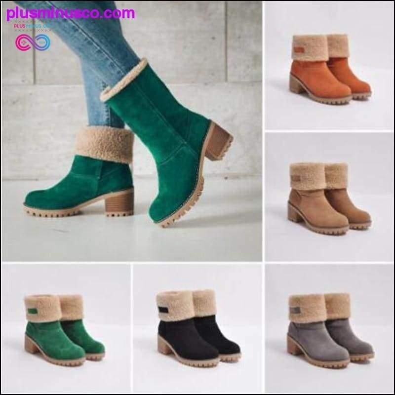 Women's Shoes Snow boots Ladies Winter Flock Warm Boots - plusminusco.com