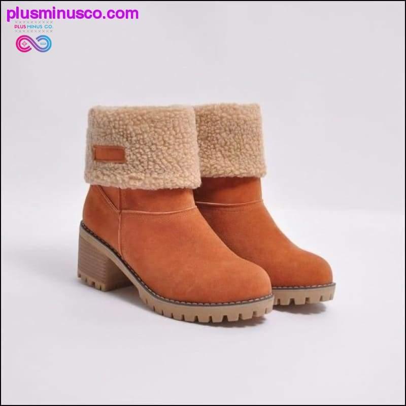 Women's Shoes Snow boots Ladies Winter Flock Warm Boots - plusminusco.com