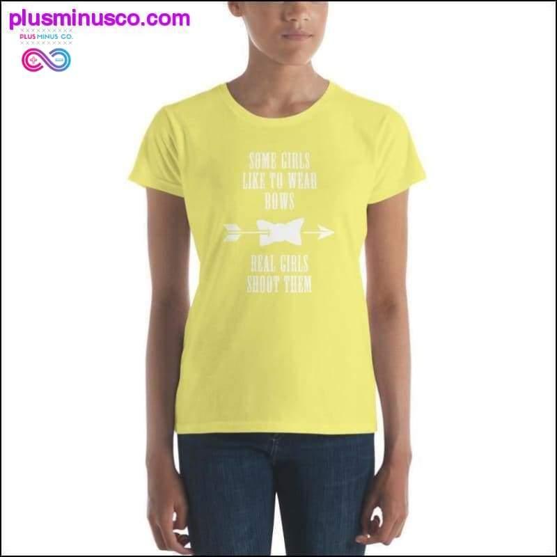 Kurzarm-T-Shirt für Damen - plusminusco.com