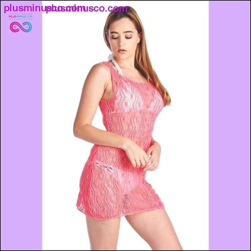 Gaun Pantai Penutup Pakaian Renang Spider Tank Wanita: NEON - plusminusco.com
