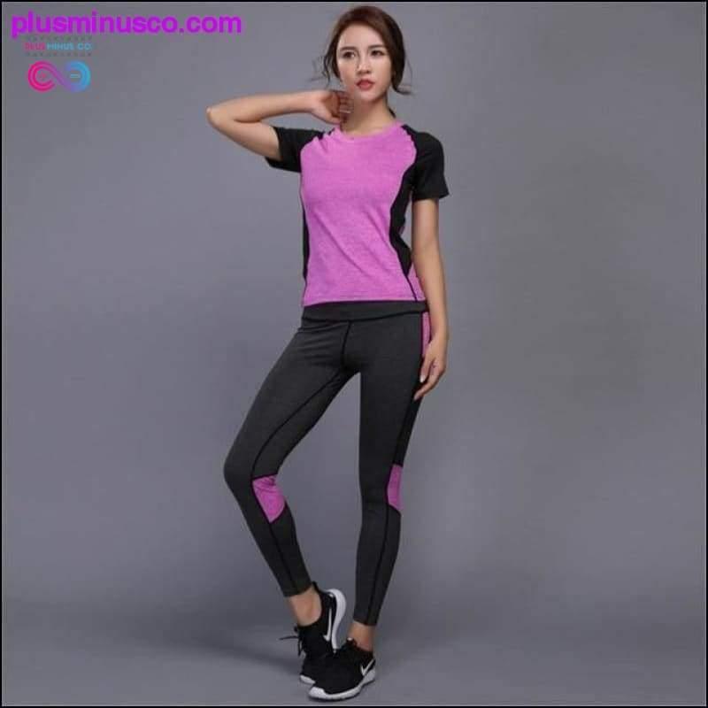 Женская спортивная одежда, комплект для йоги, одежда для фитнеса, спортзала, бега - plusminusco.com