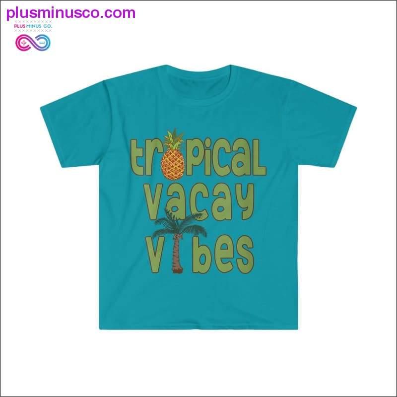 Tropical Vacay Vibes Summer Cruise T-skjorte for kvinner - plusminusco.com