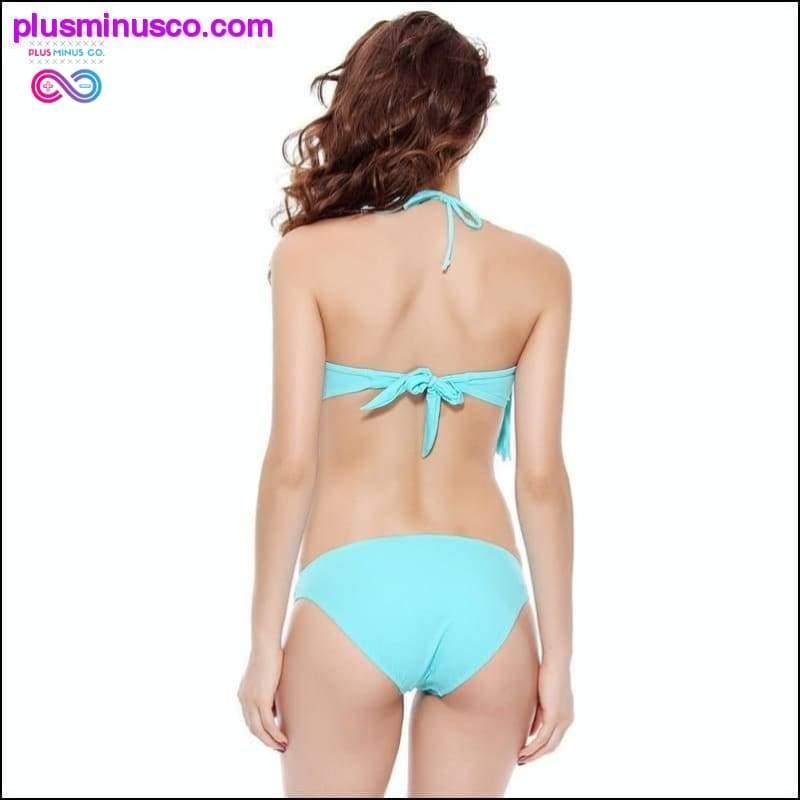 Sieviešu Sexy Fringed Liela izmēra bikini komplekts - plusminusco.com