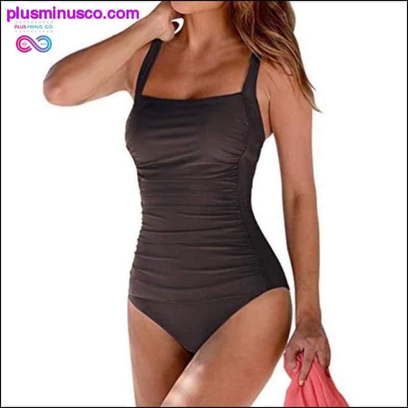 Moteriški seksualūs didelio dydžio vienetiniai retro maudymosi kostiumėliai – plusminusco.com