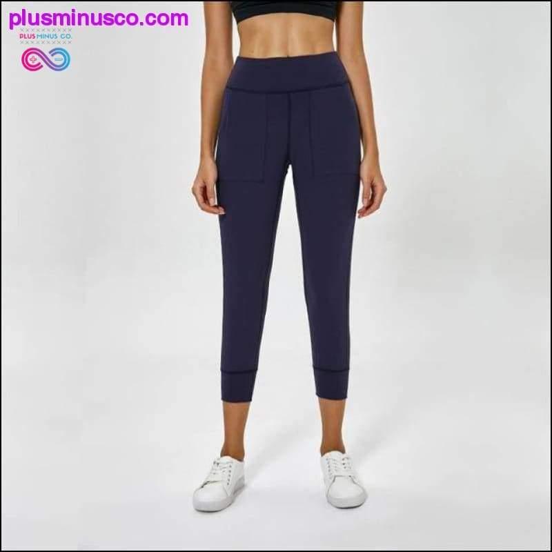 Women Side Pockets Naked Feeling Stretch Leggings - plusminusco.com