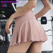 Pambabaeng Sports Shorts Skirt Pleated Yoga Skort - Fitness - plusminusco.com