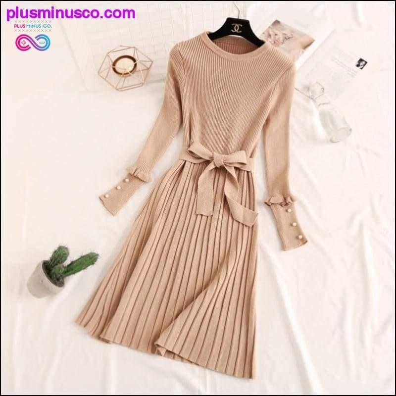 Women Sweater Dress Long Female Temperament Dress 2019 New - plusminusco.com
