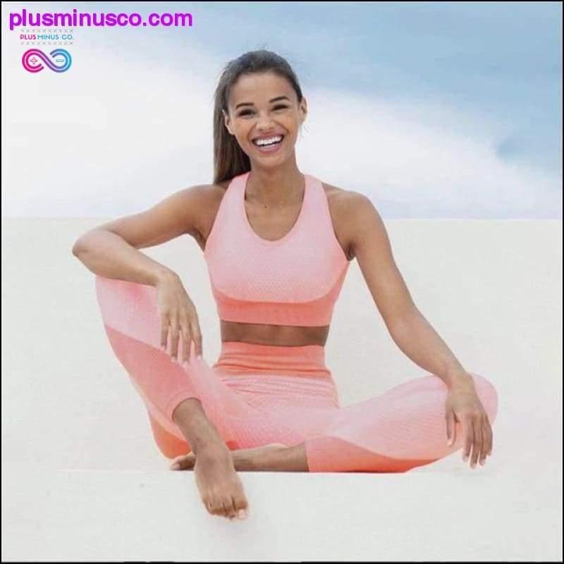 Ženy Tloušťka Seamless Yoga Suit Sportovní oblečení Fitness Sport - plusminusco.com