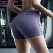 Women Tummy Control Athletic Shorts Booty Sports Push Up Gym - plusminusco.com