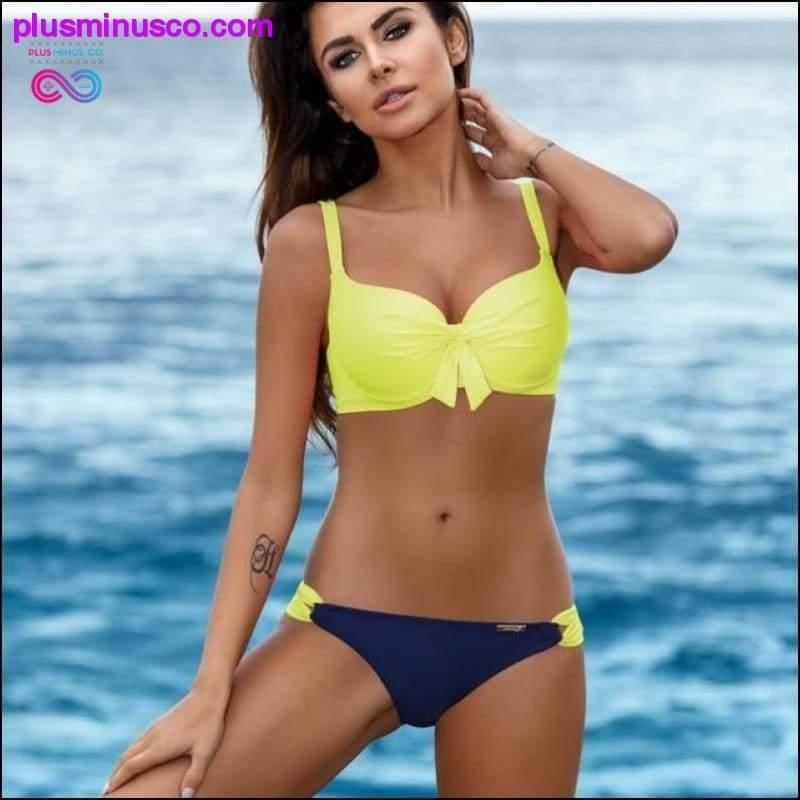 Tweedelige push-up gewatteerde bikiniset voor dames - plusminusco.com