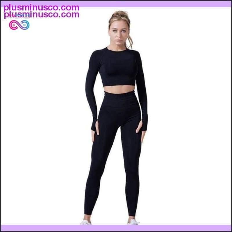 Women Vital Seamless Yoga Set Gym Clothing Fitness - plusminusco.com