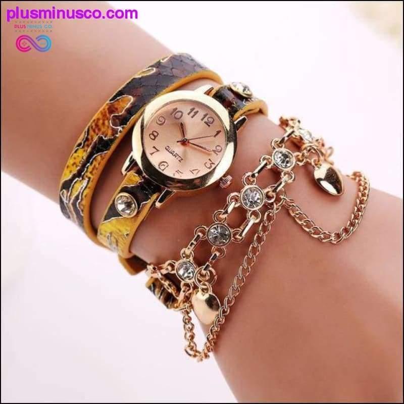 Women Watches 2019 Relogio Feminino PU Leather Rhinestone - plusminusco.com