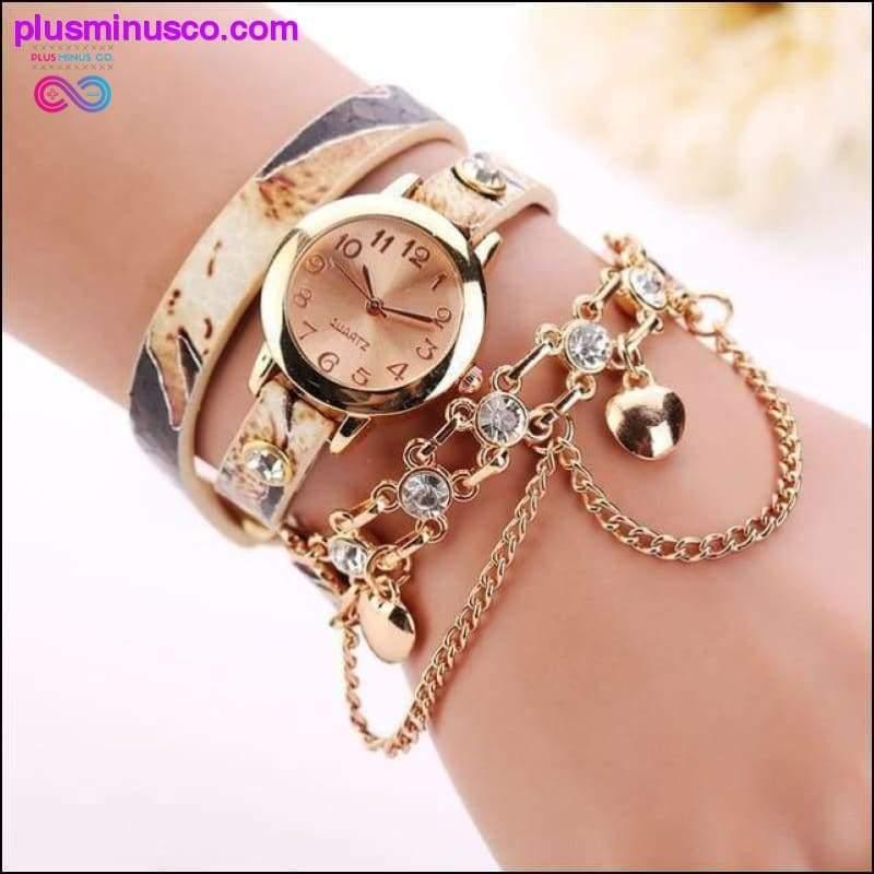 Women Watches 2019 Relogio Feminino PU Leather Rhinestone - plusminusco.com