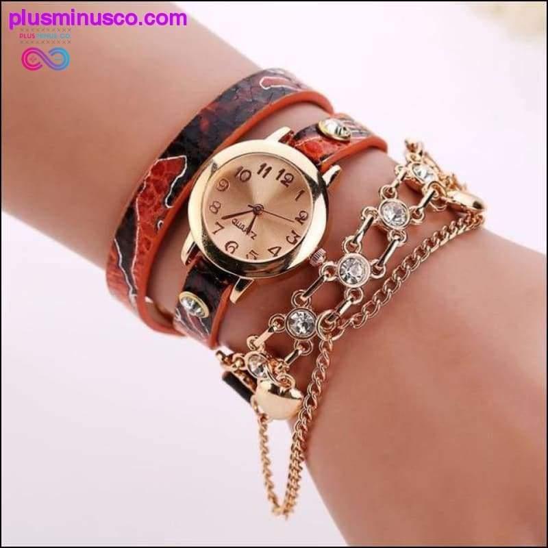 Women Watches 2019 Relogio Feminino PU Leather Rhinestone - plusminusco.com