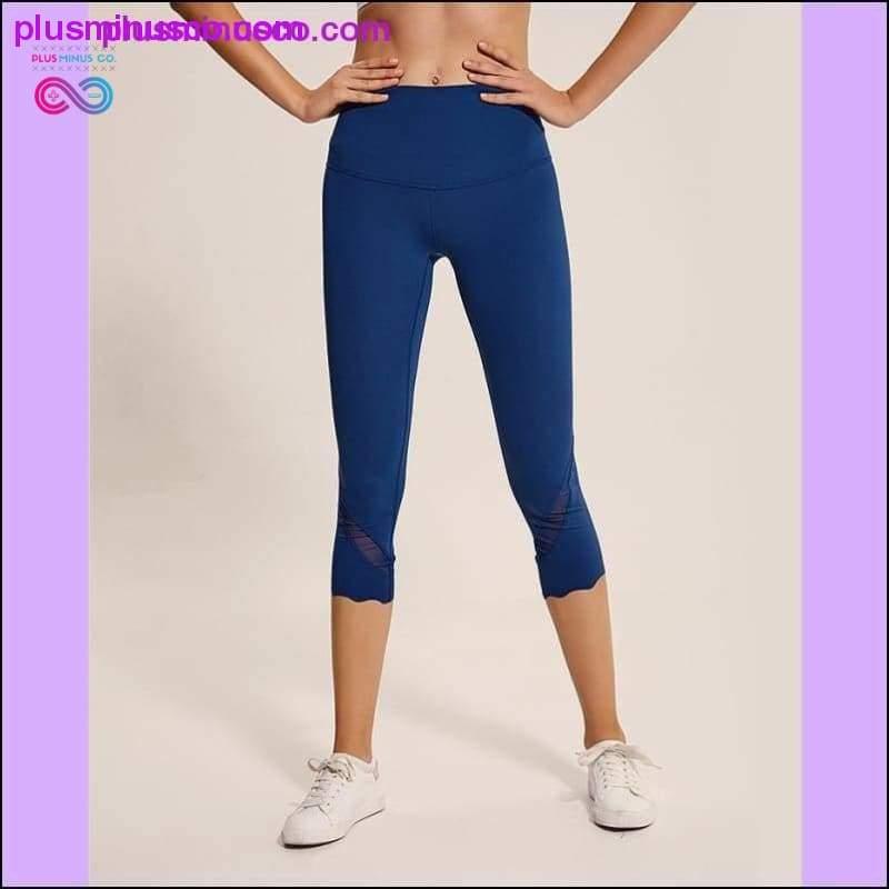 Damskie legginsy fitness do jogi z wysokim stanem, obcisłe i rozciągliwe – plusminusco.com