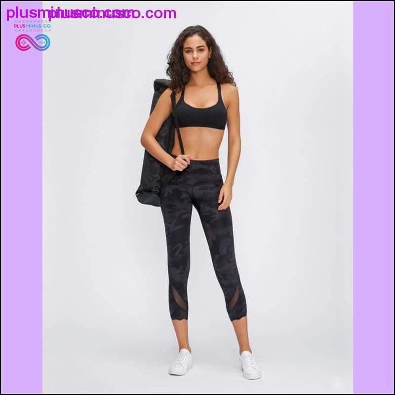 Women Yoga High Waist Skinny Stretch Fitness Leggings - plusminusco.com