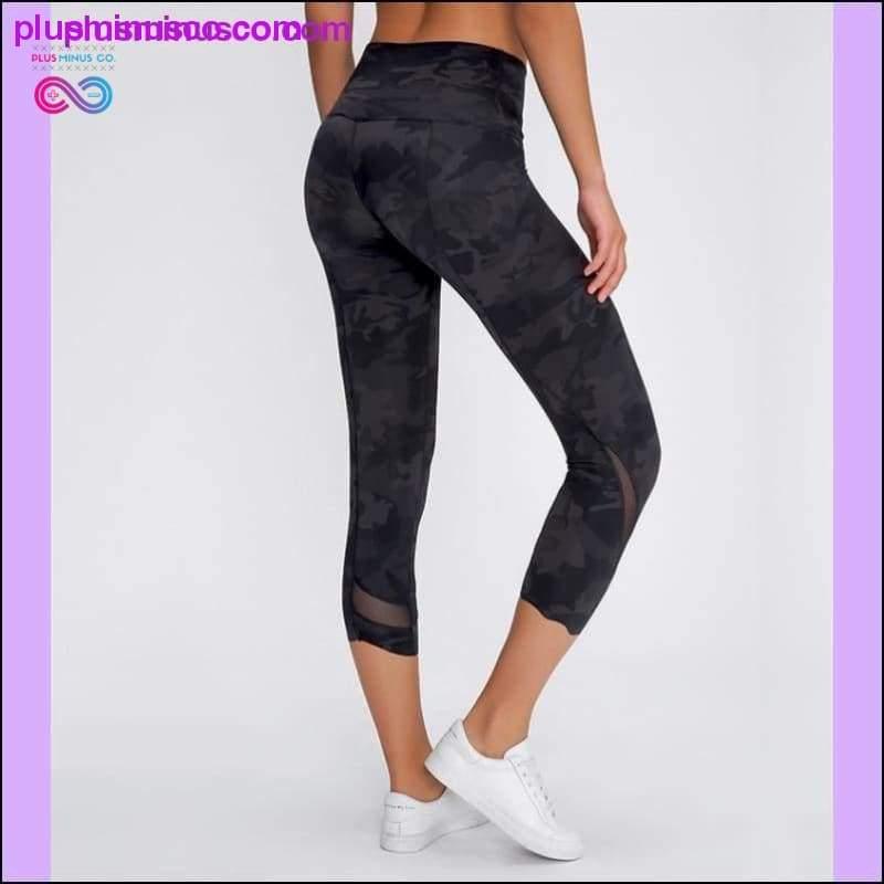 Women Yoga High Waist Skinny Stretch Fitness Leggings - plusminusco.com