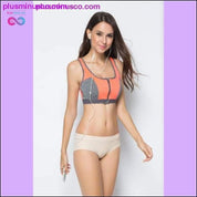 Women Zipper Push Up Sports Bras Shockproof Underwear - plusminusco.com